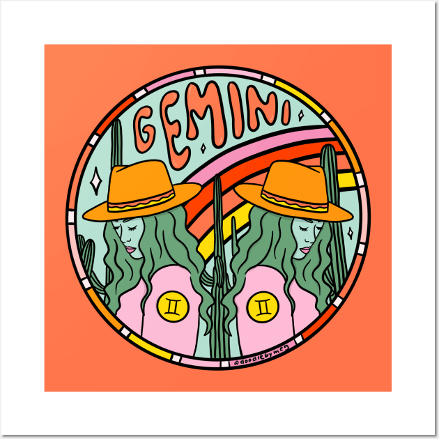 Gemini Cowgirl Wall Art by Doodle by Meg